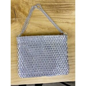 Vintage  WALBORG Silver Metal Chain Link Bag Purse/cocktail/club/wedding/formal